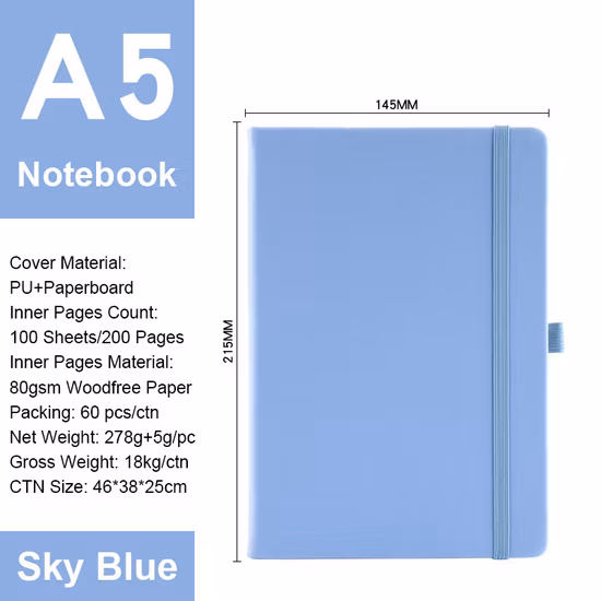 Custom A5 Journal for Promotion Gift Office Diary with Pen Holder Custom Logo