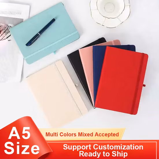 Custom A5 Journal for Promotion Gift Office Diary with Pen Holder Custom Logo