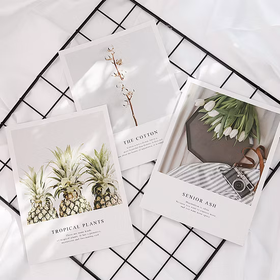 Wholesale Beautiful Floral Design Landscape Art Greeting Card Friend Birthday Card