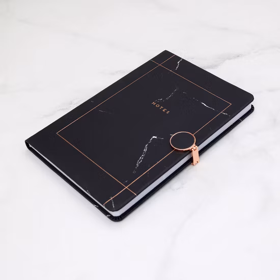 Luxury Hardcover Lock Journal Notebook Leather Journals with Magnetic Buckle Customizable Logo Notebooks